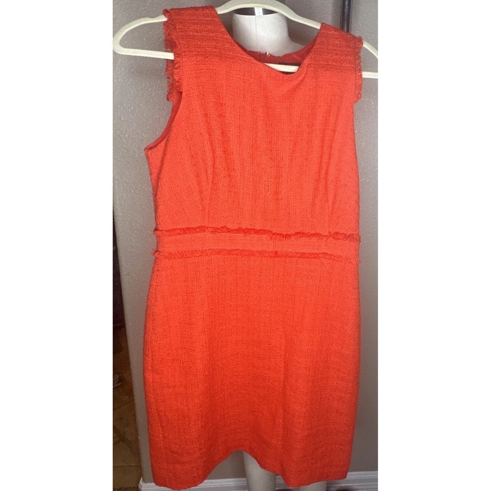J crew Orange sheath Dress Size 8 Office Church